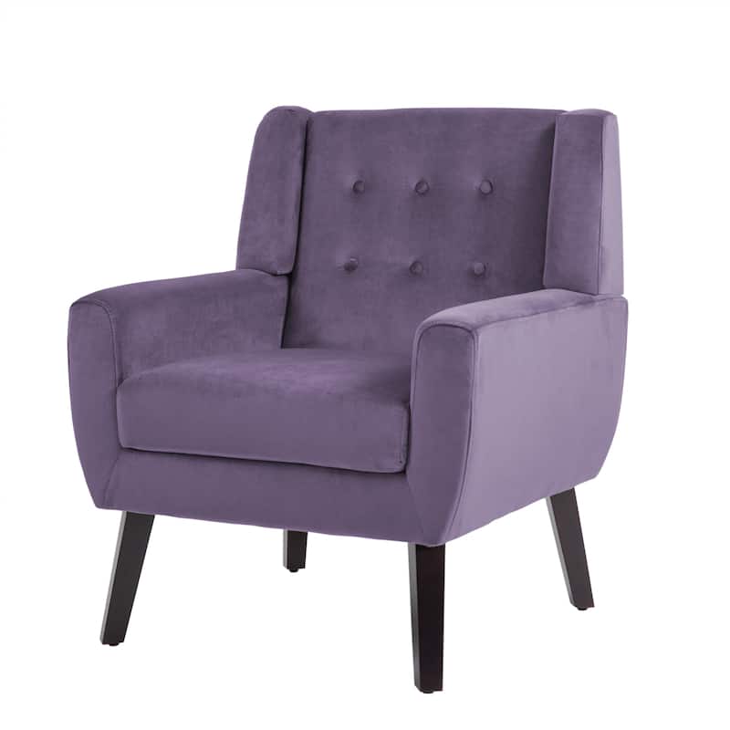 Velvet Upholstered Armchair Tufted Accent Chairs Set of 2