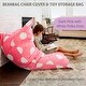 preview thumbnail 2 of 6, Tadpoles Beanbag Cover - Pink Polka Dots
