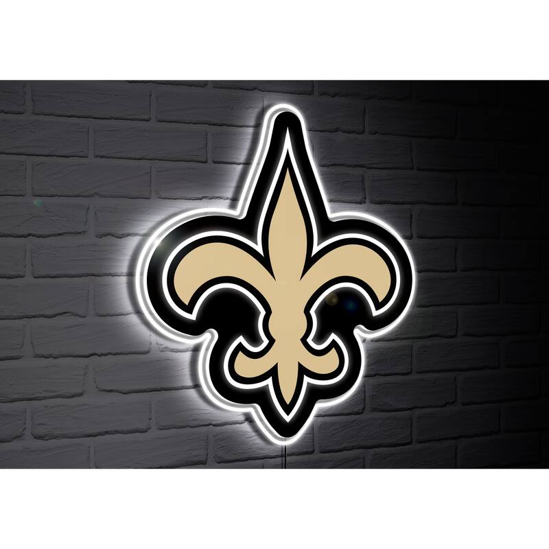 New Orleans Saints Team Logo LED Wall Decor Lighted Sign