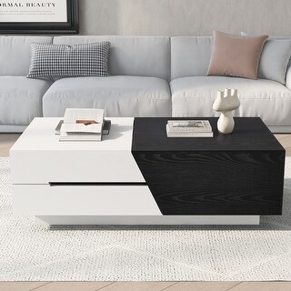 Modern Extendable Sliding Top Coffee Table with Storage - Bed Bath ...