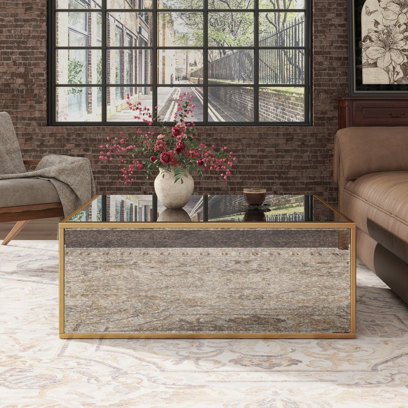 Vintage Mirror Square Coffee Table - On Sale - Bed Bath & Beyond