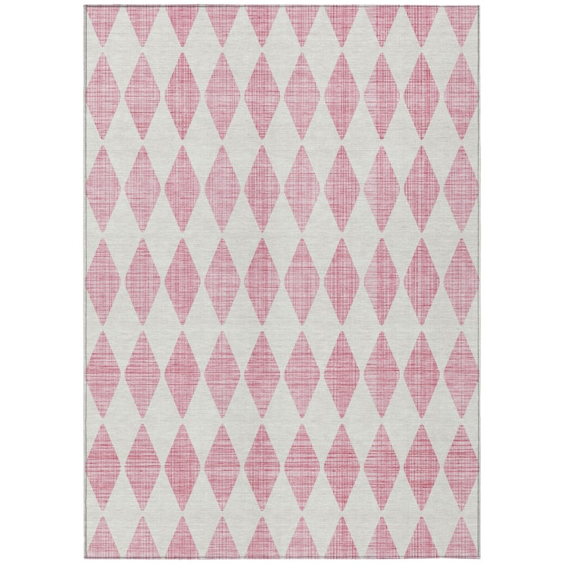 HomeRoots Geometric Transitional Rectangle Outdoor Rug