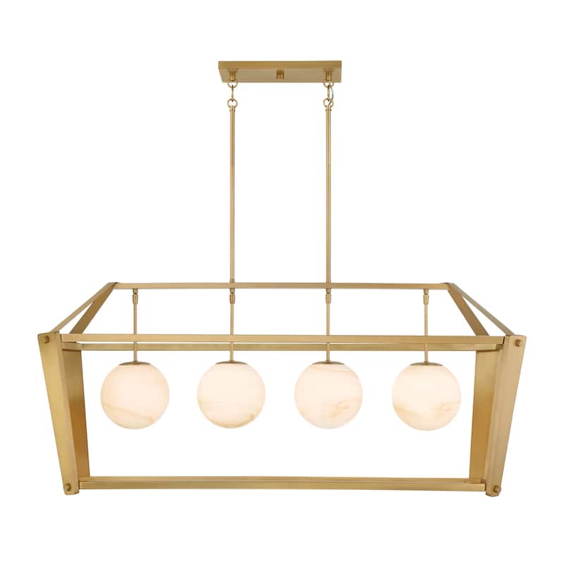 Minka Lavery 3787 Shimmer 4 Light 48" Wide Linear Chandelier