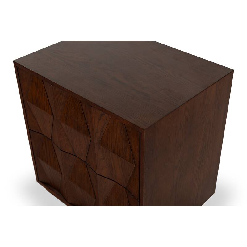 SAFAVIEH Couture Riabelle Wood 2 Drawer Nightstand