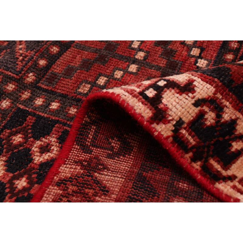 ECARPETGALLERY Hand-knotted Melis Vintage Red Wool Rug - 4'7 x 7'7