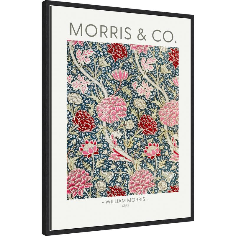 Cray by William Morris (23 x 30 in.), Framed Canvas Wall Art Print