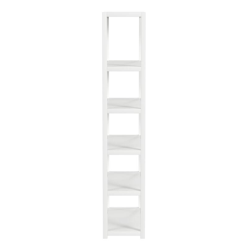 Lark 5 Tier 30"W x 75"H Wood Etagere Bookcase