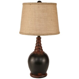Round Ribbed Table Lamp DISCONTINUED - Casual Round Ribbed-Neck Table Lamp - Bed Bath & Beyond ...