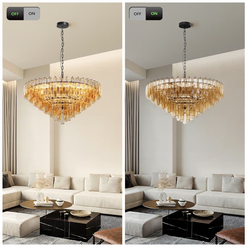 37-Inch Extra Large Round Chandelier