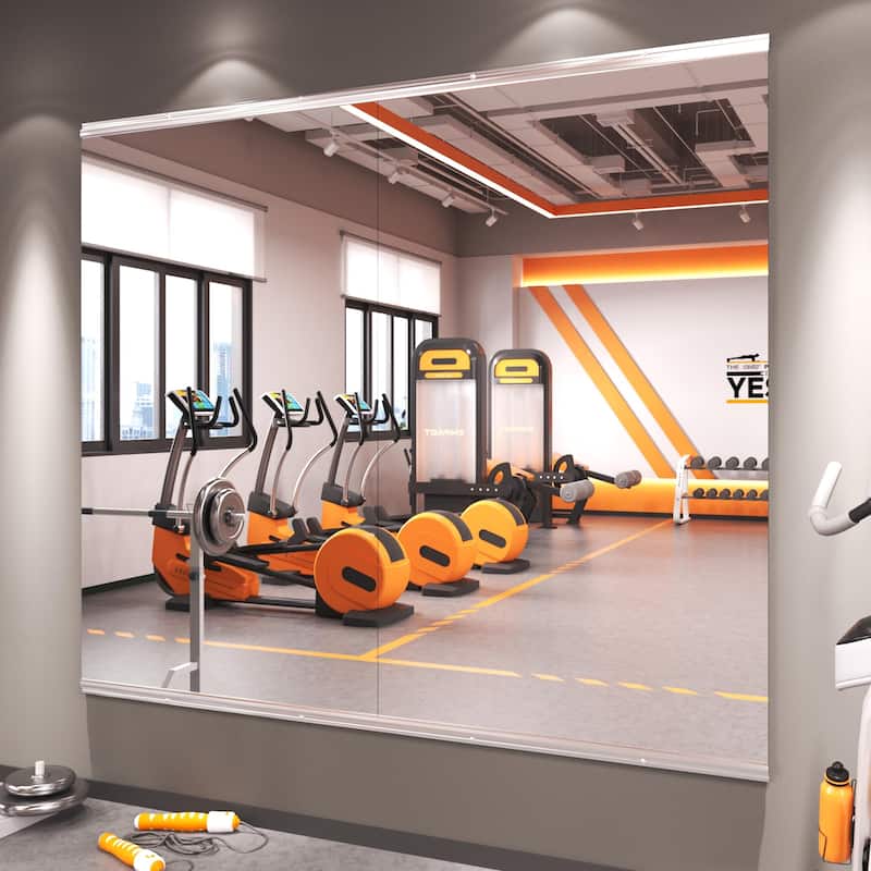 KIOTEE Large Full Length Mirror For Gym, Yoga and Dance Studio - 48x30-2PCS