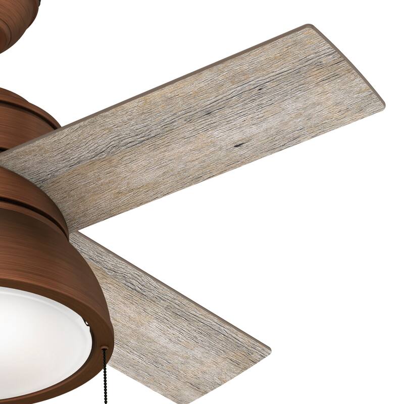 Hunter 36" Loki Ceiling Fan with LED Light - Bedrooms, Home Office, Laundry - Rustic, Farmhouse