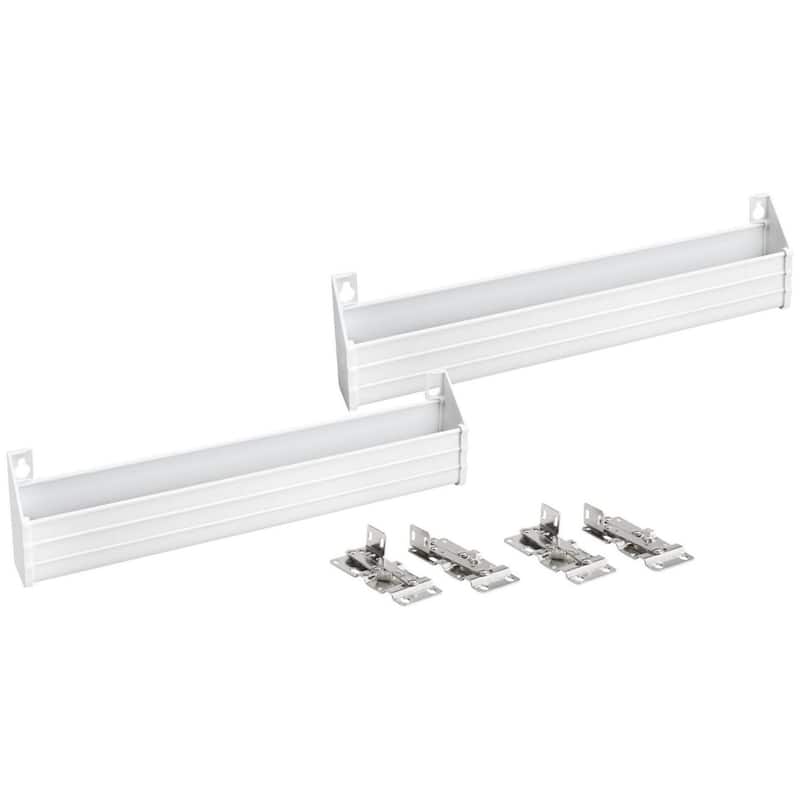 Rev-A-Shelf 6542-14-52 Sink Classics Pack of (2) 14"W Polymer Slim Tip - White