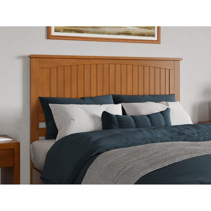 Naples Solid Wood Low Profile Platform Bed with Matching Footboard