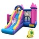 preview thumbnail 4 of 9, 7-in-1 Kids Inflatable Bounce House with Long Slide and 735W Blower - 11ft x 10ft x 7.5ft (L x W x H)