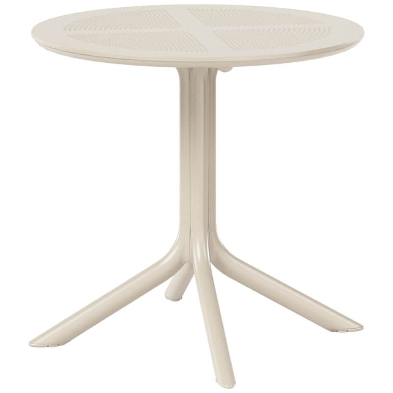 Frond and Form 31.5 Inch Outdoor Round Dining Table - Sand