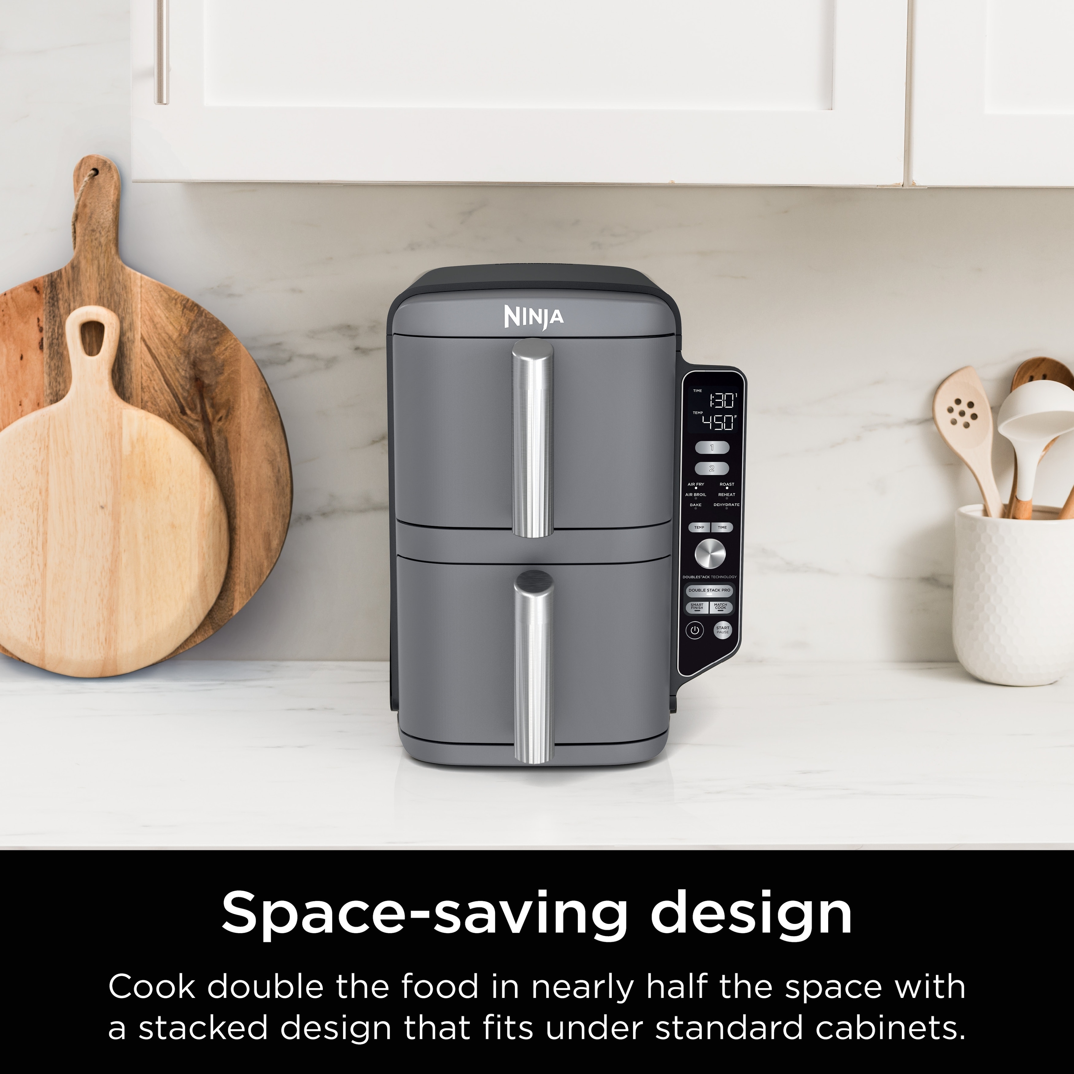 送料無料◆2025新品  Ninja DoubleStack XL 10 QT, 6-in-1, 2-Basket Air Fryer - Bed リラクゼーショングッズ