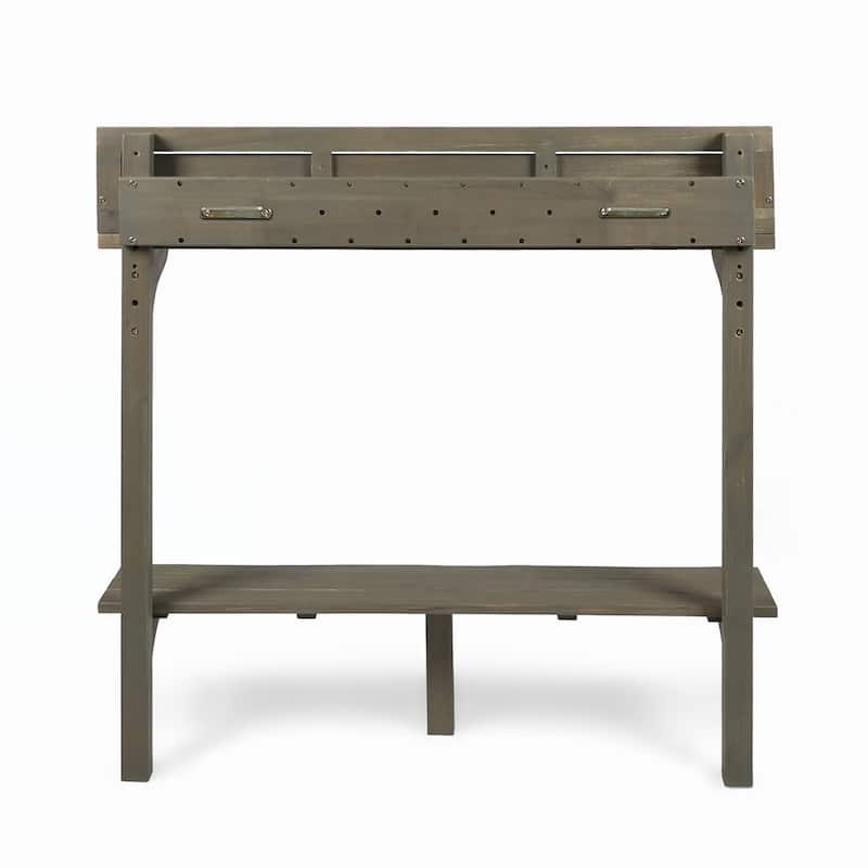 Outdoor Acacia Wood Balcony Bar Table
