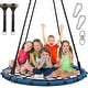 preview thumbnail 7 of 5, Trekassy 45'' 750lbs Spider Web Tree Swing for Kids Adults with Swivel, 2pcs Tree Hanging Straps