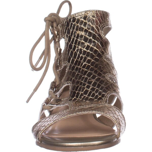 Shop Bella Vita Imani Gladiator Wedge Sandals, Champagne Bella Vita Women's Imani Wedge Sandal, D