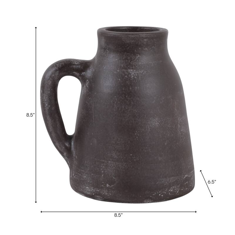 Sagebrook Home Terracotta Vase With Handle