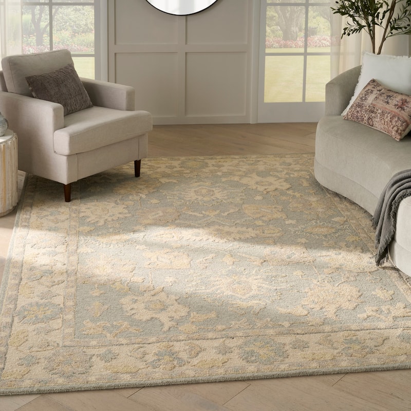 Nourison Maison Indoor only Blue Persian Area Rug