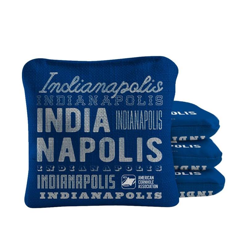Indianapolis Football Blue Dual Sided Cornhole Bags