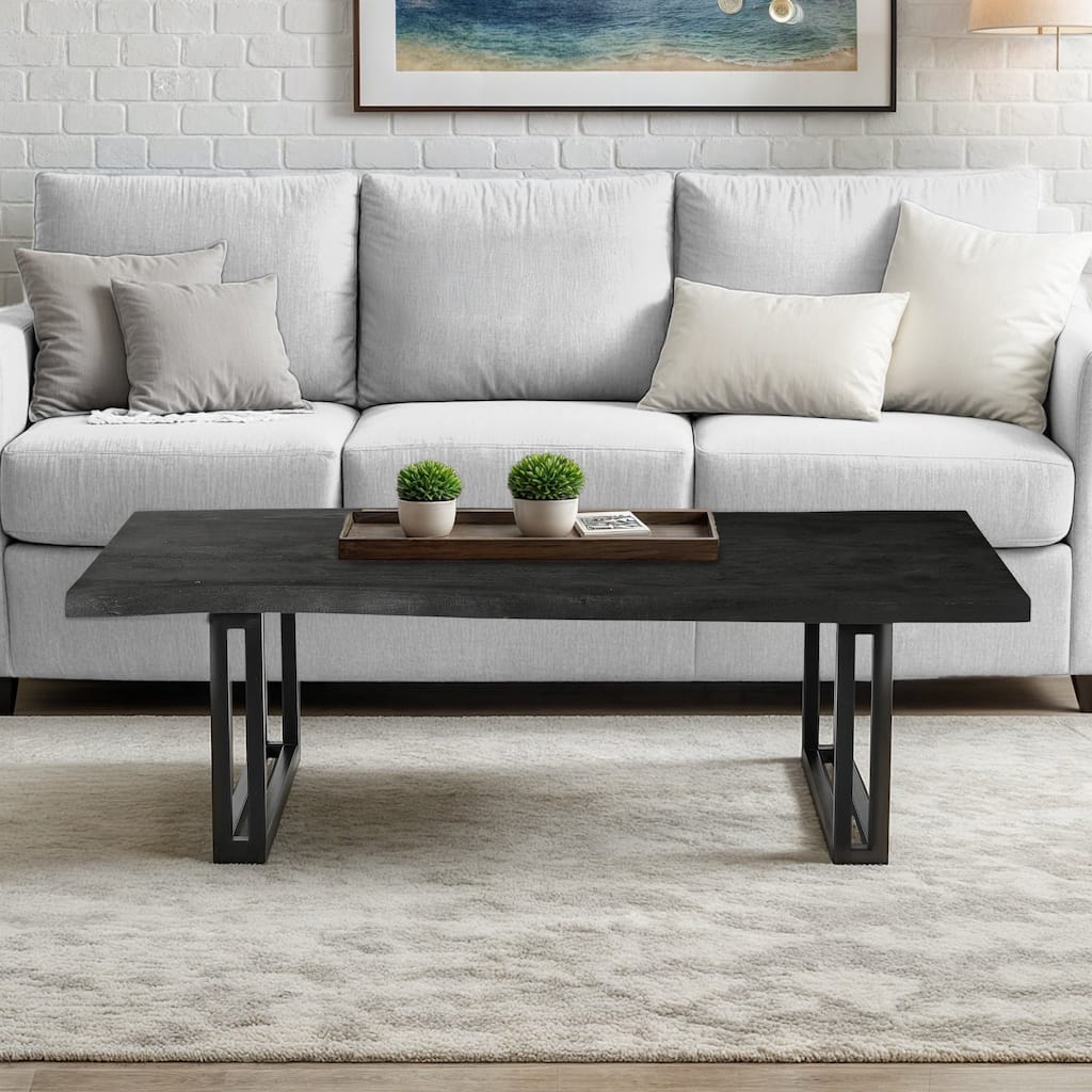 Sparrow Solid Wood Coffee Table - Gray - 53" x 28"