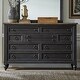 preview thumbnail 1 of 0, Americana Farmhouse Dusty Taupe 12 Drawer Chesser