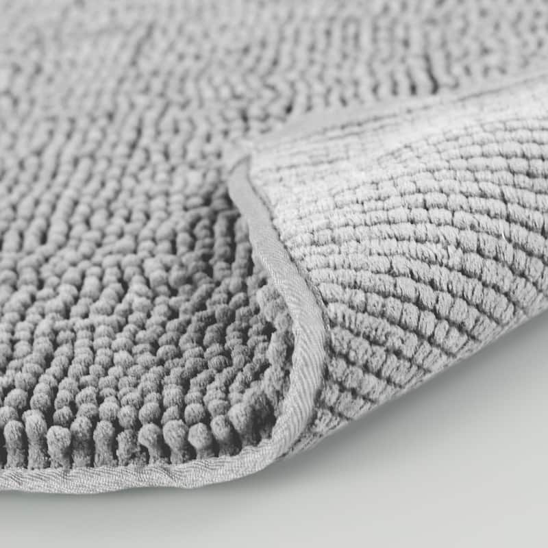 Resort Collection Plush Shag Chenille Bath Mat (17 inches x 24 inches)