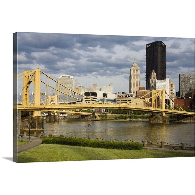 Shop Andy Warhol Bridge 7th Street Bridge On Allegheny River Pittsburgh Pa Canvas Wall Art Overstock 16482973