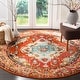 preview thumbnail 22 of 161, SAFAVIEH Monaco Lillie Boho Medallion Distressed Area Rug 11' Round - Orange/Light Blue