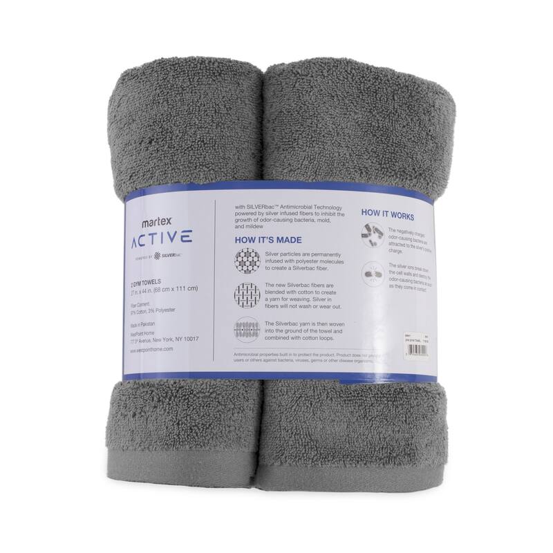 Martex Active 2-Pack Gym Towel - 2-Pack Gym