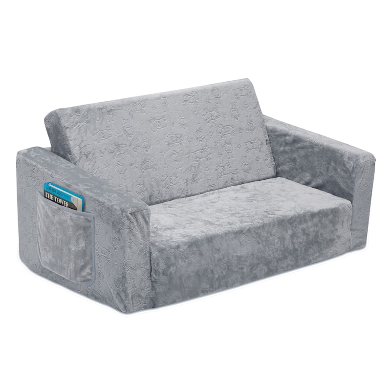 Serta Perfect Sleeper Extra Wide Convertible Sofa to Lounger - Grey
