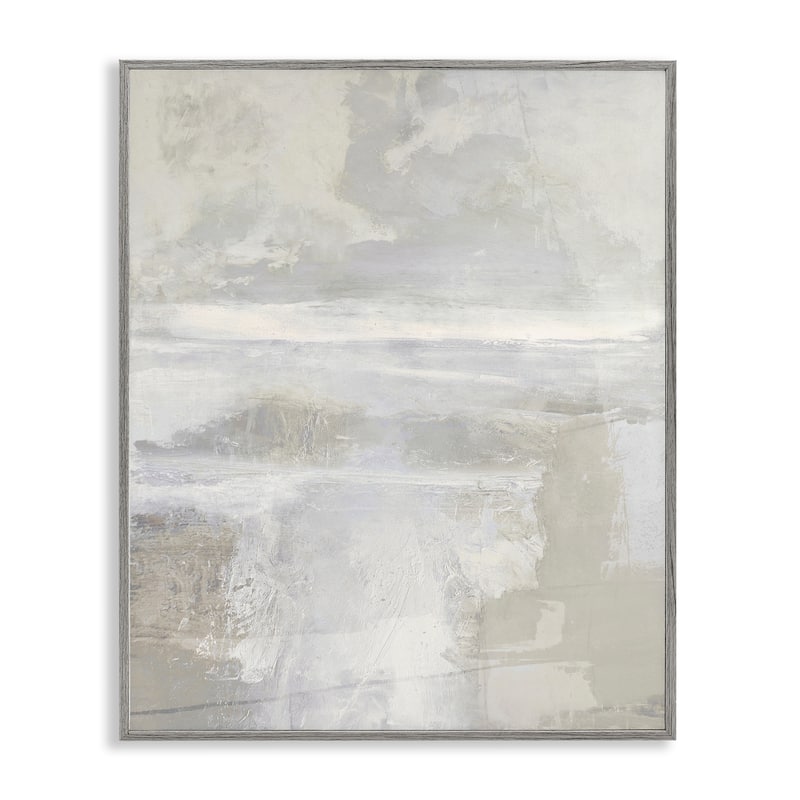 Stupell Muted Beige & Grey Framed Giclee Art Design By Rachel Springer - 24 x 30 - Grey
