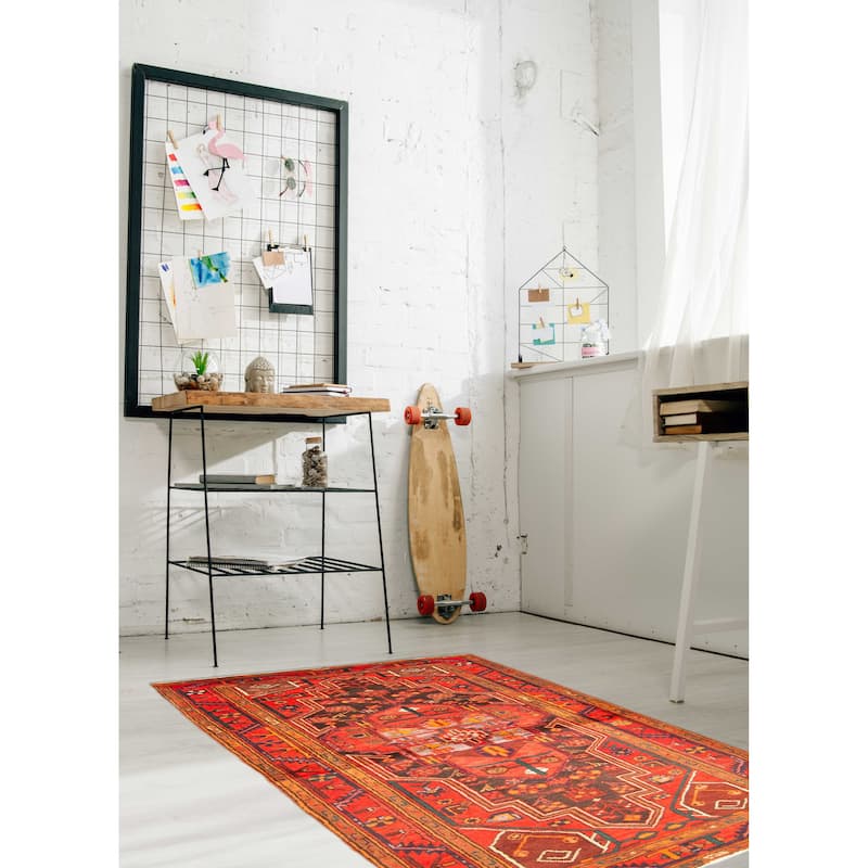 ECARPETGALLERY Hand-knotted Anadol Black Wool Rug - 4'5 x 8'4