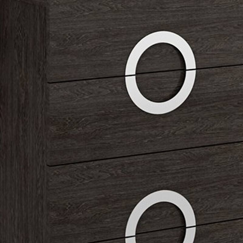 HomeRoots 48" Refined Grey High Gloss Chest