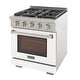 preview thumbnail 71 of 80, KUCHT Professional 30 in. 4.2 cu. ft. Natural Gas Range with Sealed Burners and Convection Oven in Stainless Steel