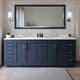 Option Dark Blue / White Quartz Top / Brushed Nickel