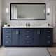 Option Dark Blue / White Quartz Top / Brushed Nickel