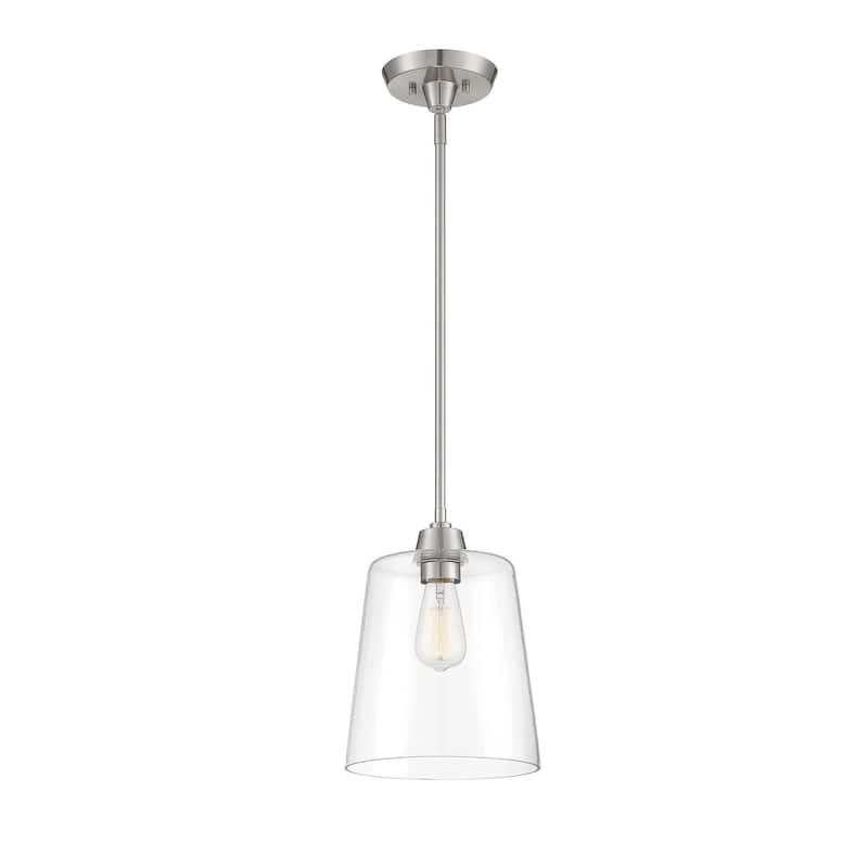 Meridian M70081 Single Light 10" Wide Mini Pendant with Clear Glass