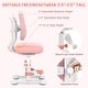 preview thumbnail 17 of 31, Costway Kids Study Chair with Adjustable Double Backrest, Footrest, - See Details