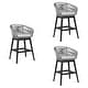preview thumbnail 30 of 69, Tutti Frutti Solid Eucalyptus Wood and Rope Outdoor Patio Counter or Bar Height Barstool