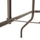 preview thumbnail 29 of 30, Rectangular Glass Metal Patio Table with Umbrella Hole