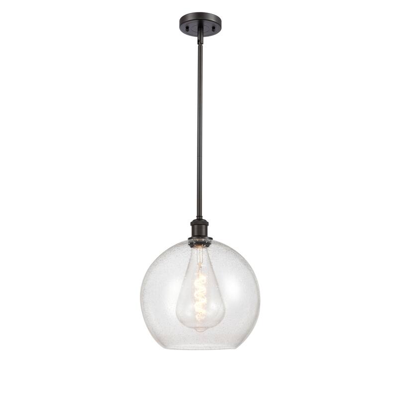 Innovations Lighting Athens 1 Light 12" Mini Pendant - Oil Rubbed Bronze/Seedy