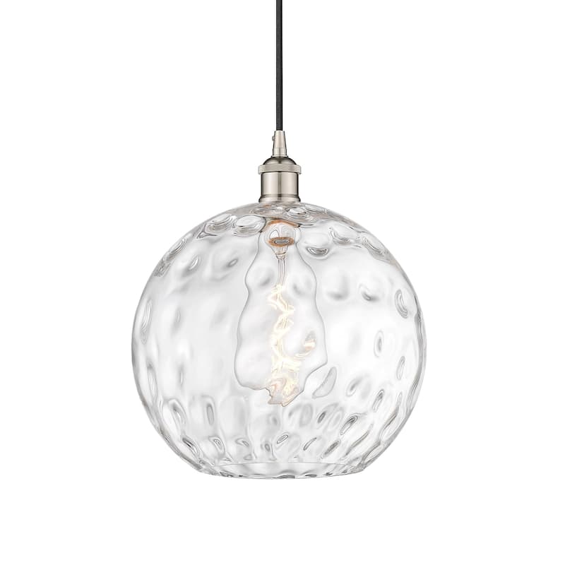 Innovations Lighting 616-1P-15-12 Athens Pendant Athens 12" Wide - Polished Nickel / Clear Water Glass