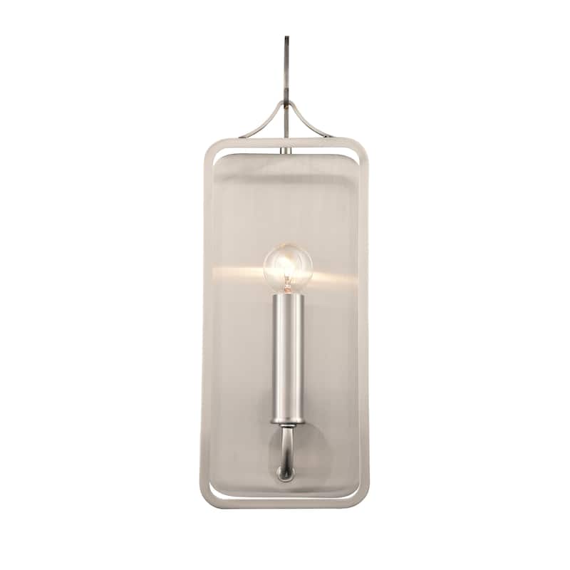 Merge 15'' High 1-Light Sconce - Satin Nickel - 15 inch Tall