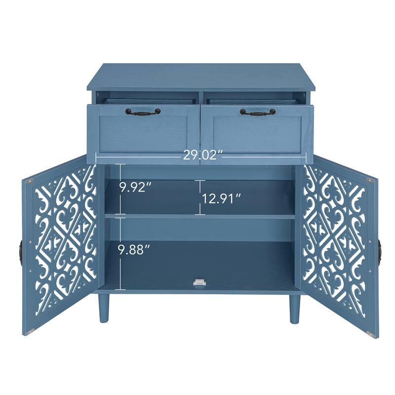 2 Door 2 Drawer Cabinet