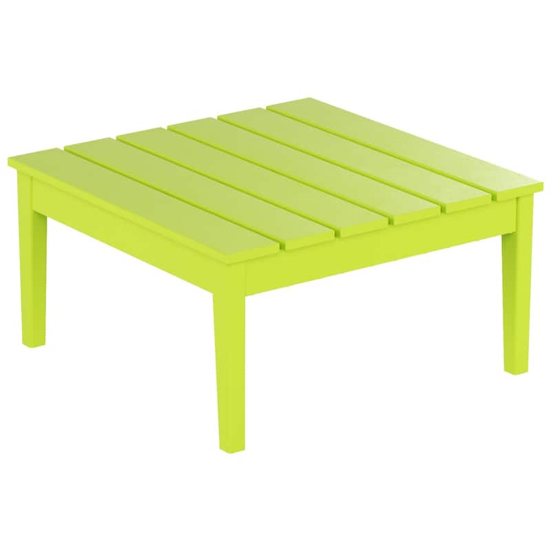 Polytrends Shoreside HDPE Eco-Friendly All Weather Square Modern 32" Conversation Table