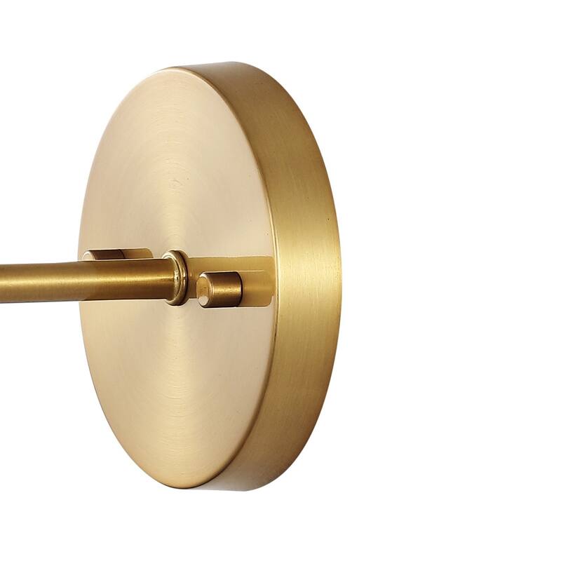 Isabella Modern Midcentury Iron LED Vanity, Brass Gold by JONATHAN Y
