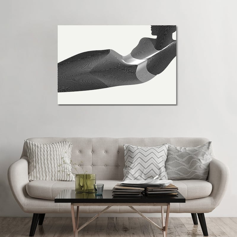 iCanvas "Black Nude Stripes" by Addillum Canvas Print - 32x48x1.5